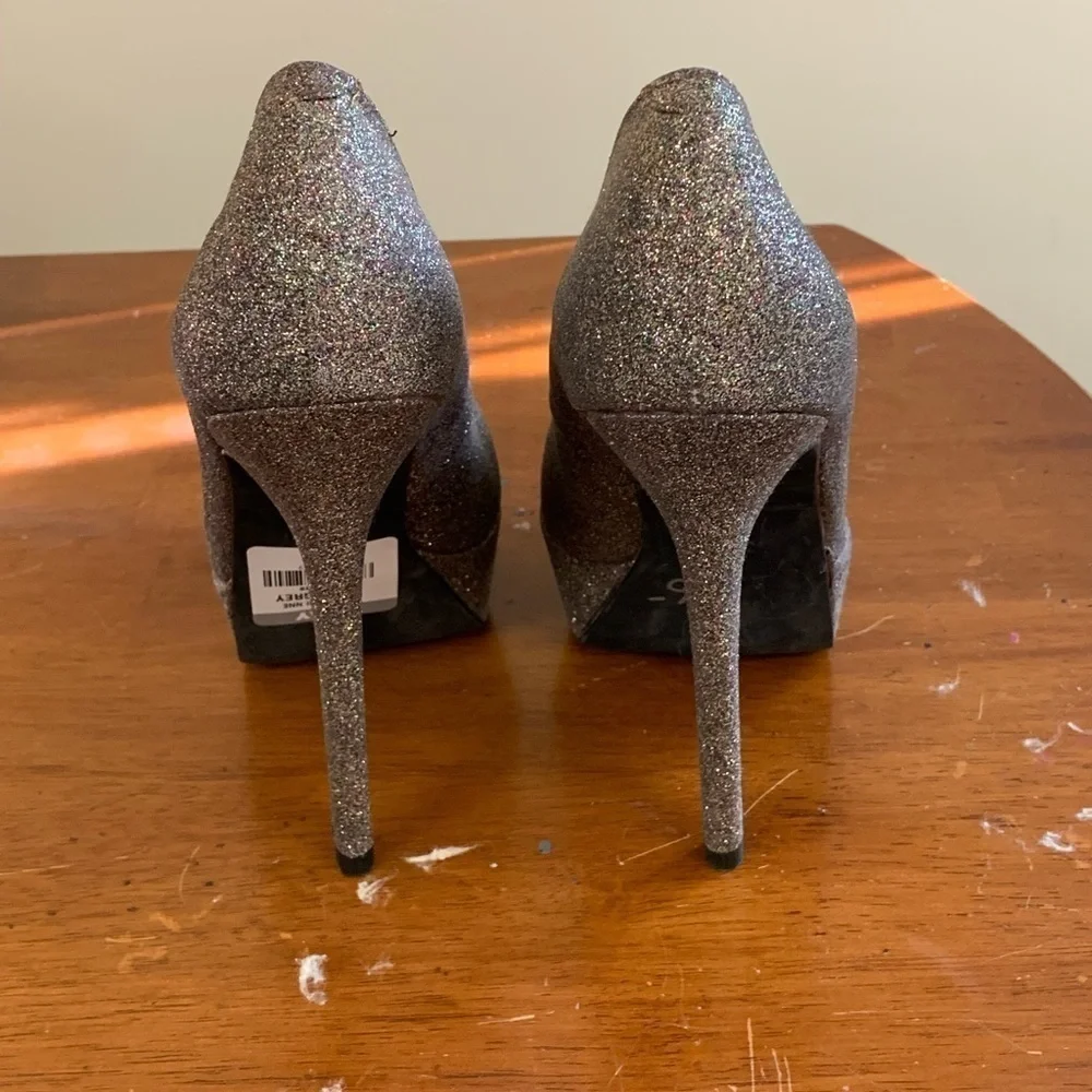 Steve Madden natali platform stiletto pumps size 7 5 in heel see pic-sm scuff